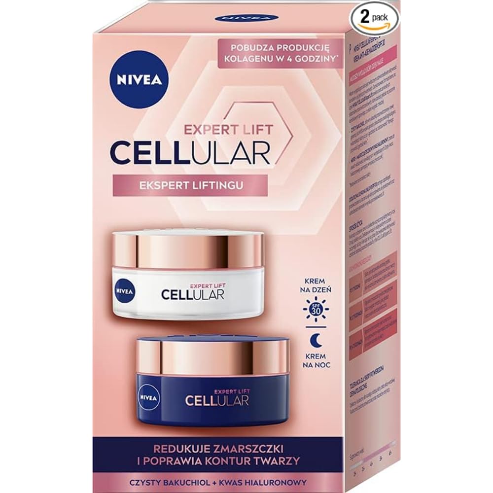 NIVEA cellular expert lift デイ&ナイトクリームセット NIVEA Lot de 2 Cellular Expert Lift Kit de crème anti-rides